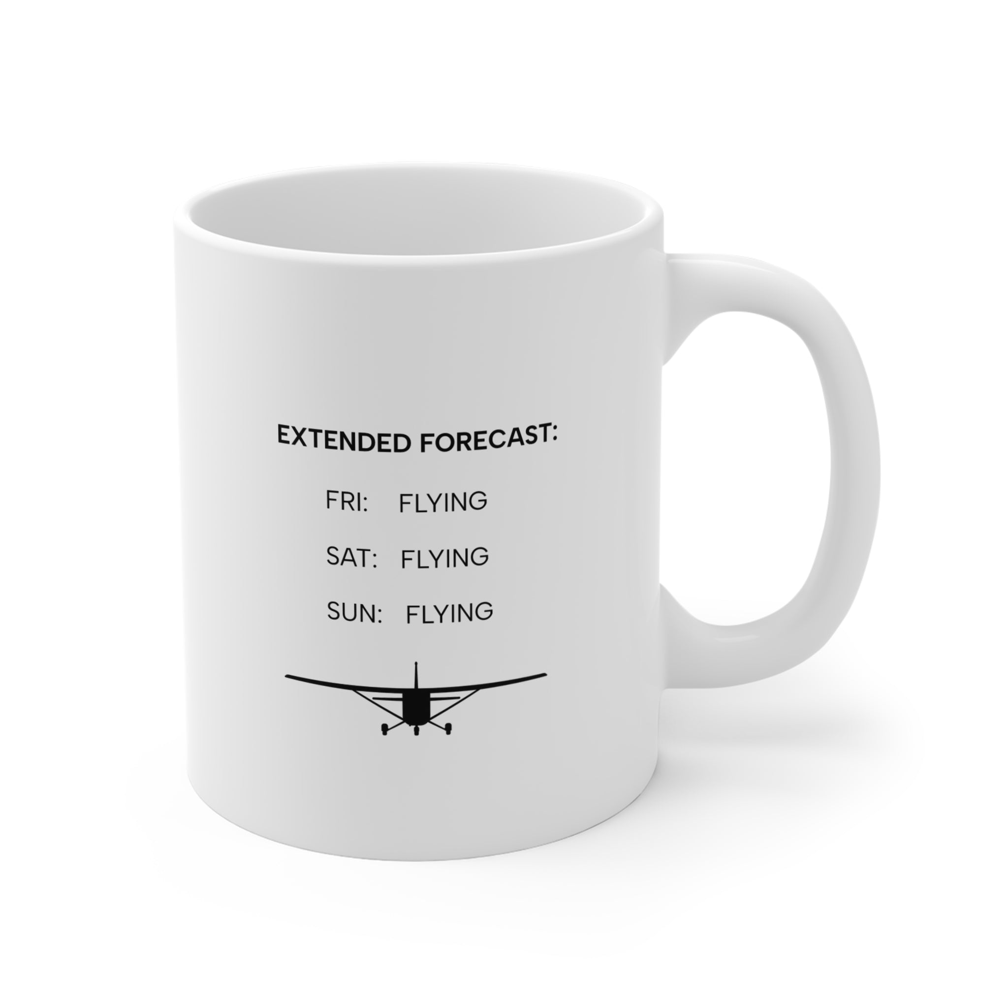 Weekend Forecast: Flying |  Vintage Plane Coffee Mug
