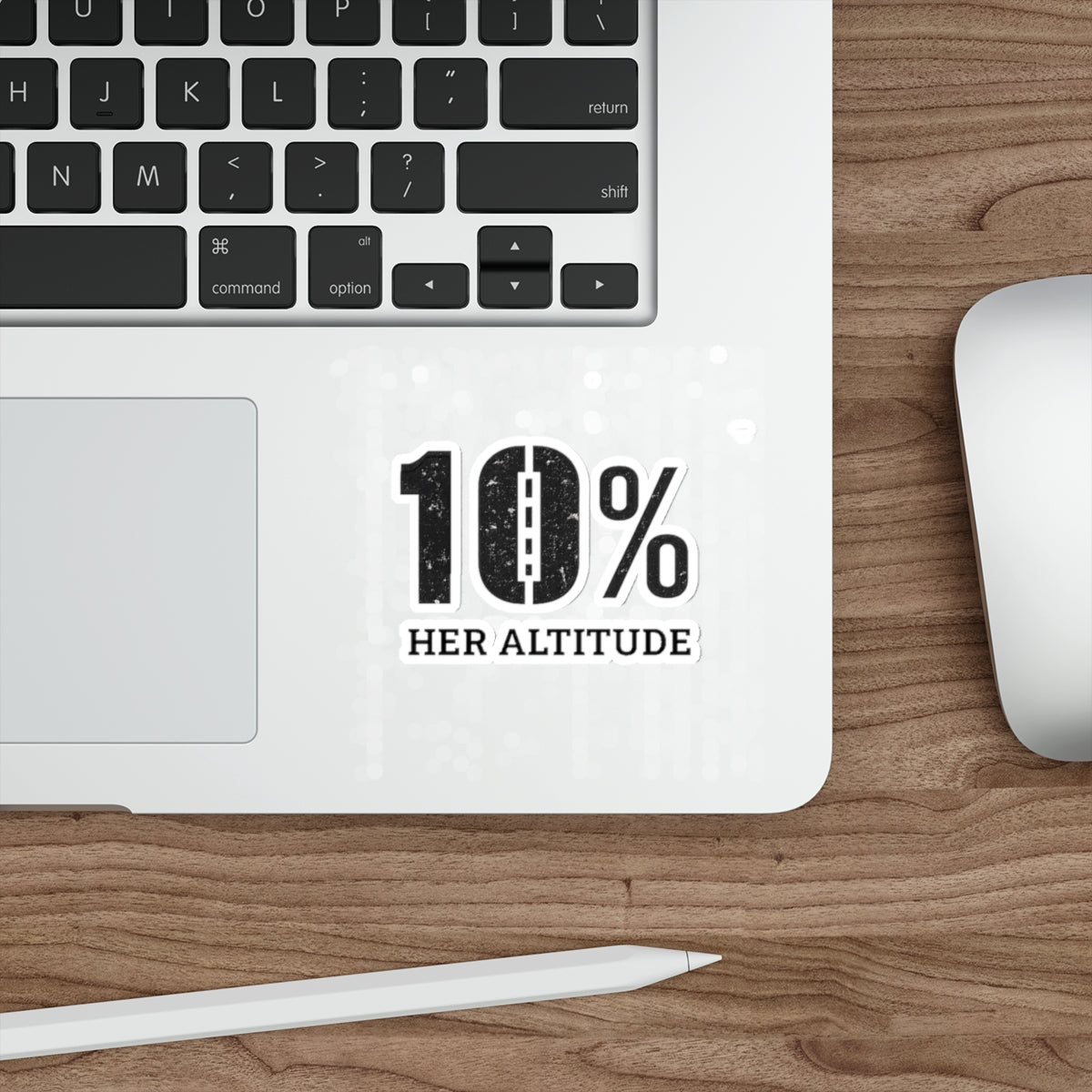 10% Her Altitude Die-Cut Sticker — Empowering Female Pilot / Aviation Decal