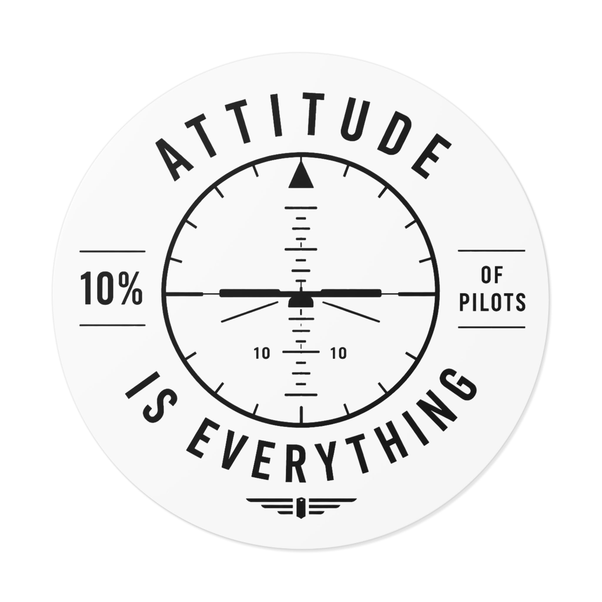 Attitude Is Everything Aviation Sticker