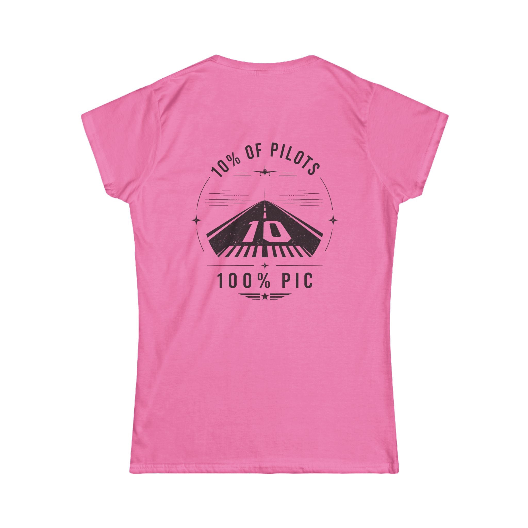 10% of Pilots. 100% PIC. Women's Tee