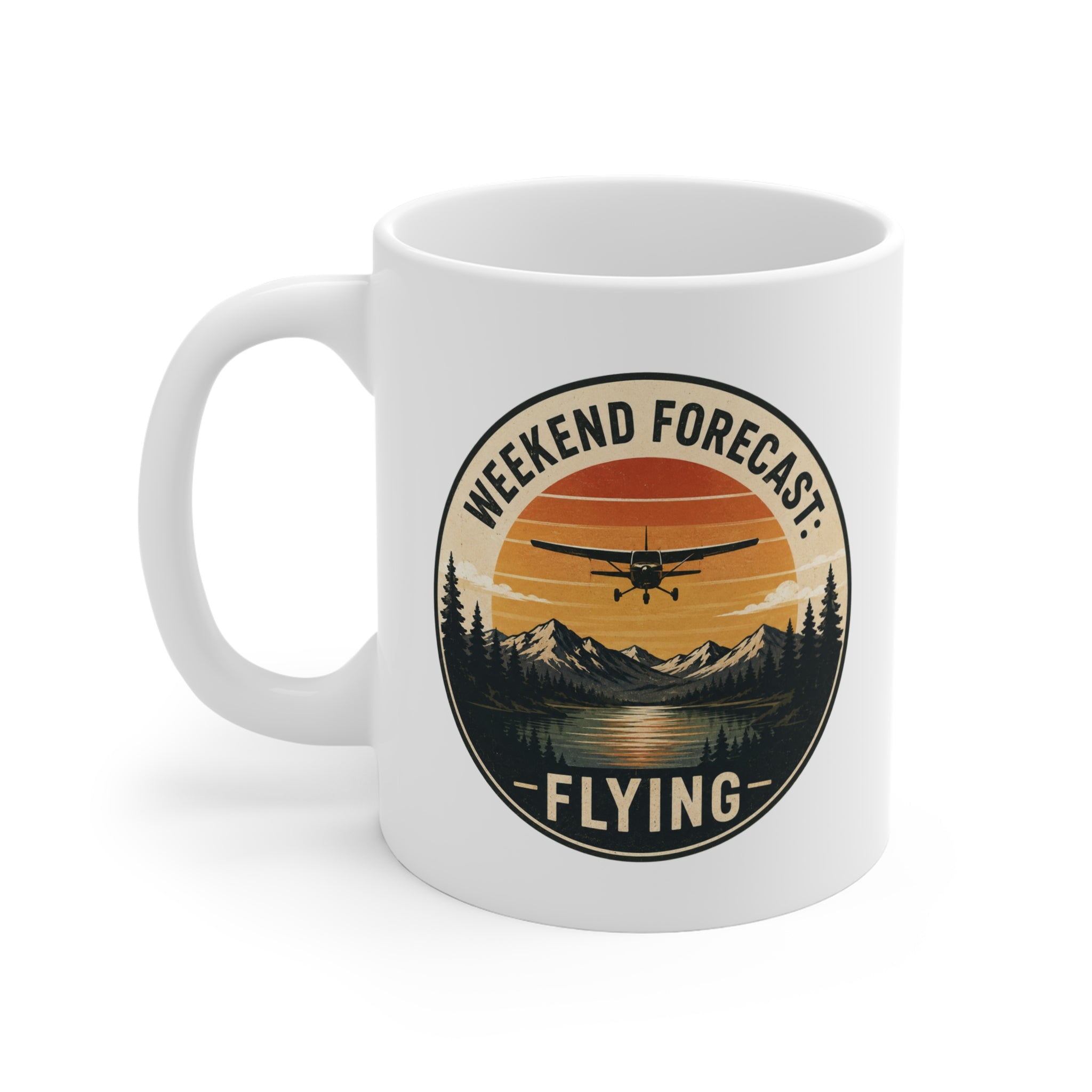 Weekend Forecast: Flying |  Vintage Plane Coffee Mug