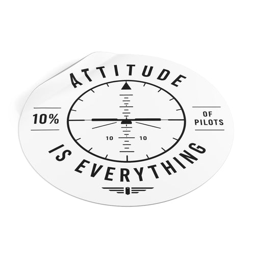 Attitude Is Everything Aviation Sticker